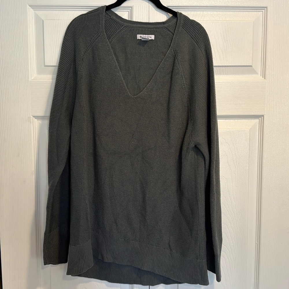 Athleta Hanover V-neck pullover sweater L